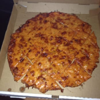 a normal cheese pizza cut into squares